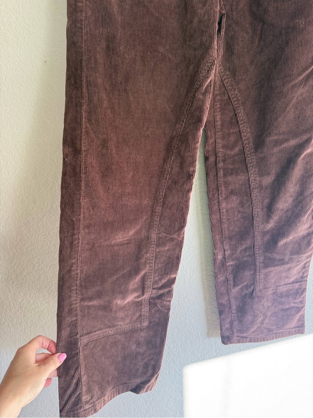 Free People x We The Free Risk Taker Cord Straight Leg in Chocolate Truffle - Picture 8 of 10